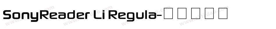 SonyReader Li Regula字体转换